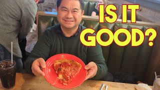 TOURIST ALERT: Full Review of DEEP DISH PIZZA - LOU MALNATI’S PIZZERIA, Wrigley Building,Chicago, il