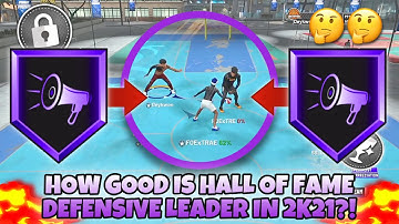 HOW GOOD IS HALL OF FAME DEFENSIVE LEADER IN 2K21⁉️🤔 | Badge Breakdown
