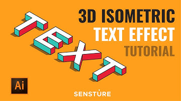 How To Create 3D Isometric Text Effect In Adobe Illustrator | Tutorial | Simple