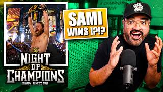 MY Night of Champions 2026 Review! SAMI ZAYN PINS CODY RHODES TO WIN THE WWE TITLE!