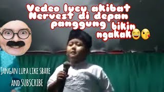 Viral vedeo anak tampil di panggung akibat demam panggung bikin ngakak