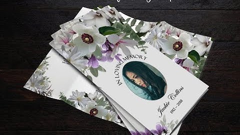 Tri-Fold Funeral Program Tutorial on Microsoft Word 2016 on a PC