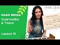 Lesson 19  raag bihag swarmalika  indian classical vocal lessons  bidisha ghosh