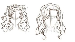 How To Draw Curly Hair Youtube