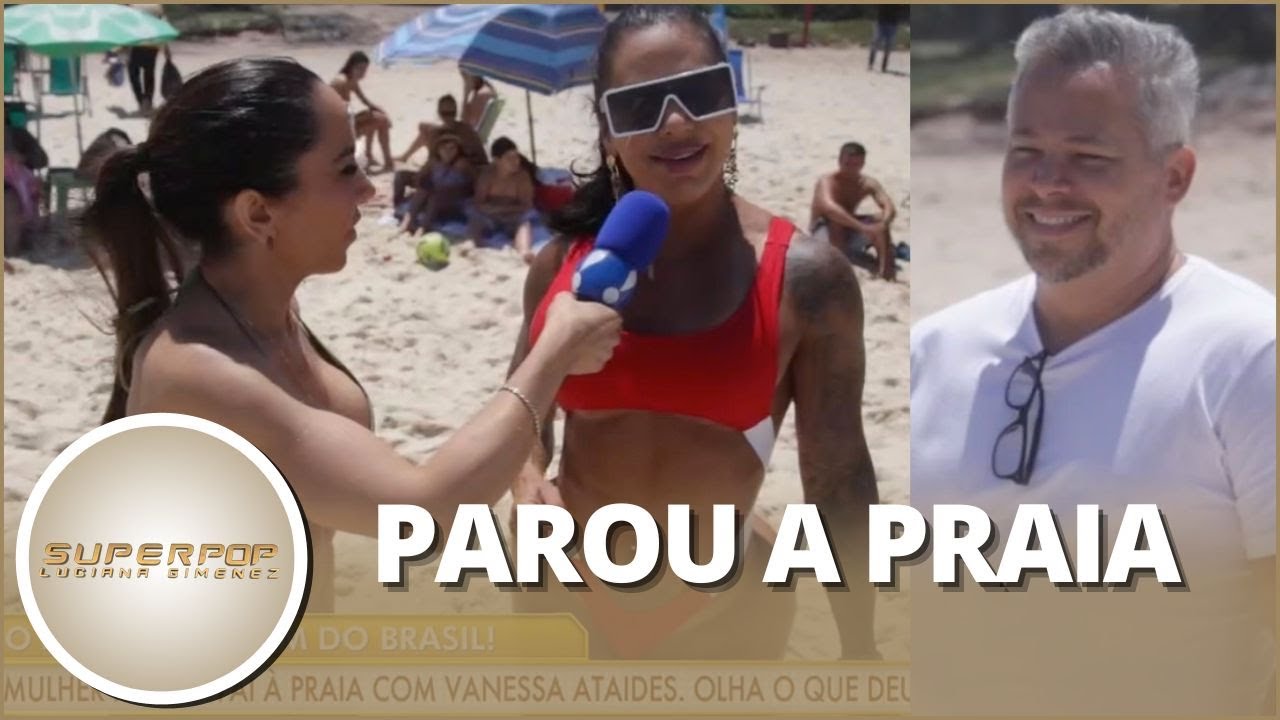 Veja reação do público na praia ao conhecer o “maior bumbum do Brasil”