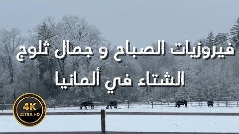 فيروزيات الصباح و جمال ثلوج  الشتاء في ألمانيا Fairuz and snow in germany