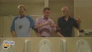 Guys Helping Each-others in Bathroom Hilariously - Definition of Best Friends