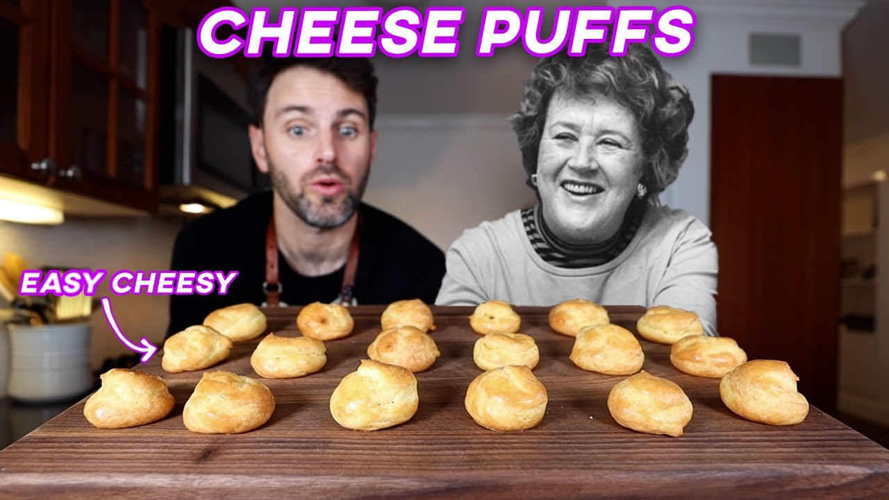 Julia Child's Choux Puffs... easy peasy cheesy YouTube