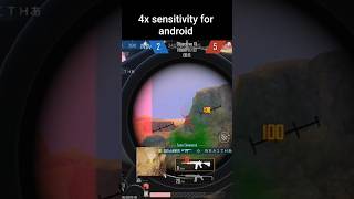 4x Best sensitivity for pubg mobile #pubgmobile #pubg #bgmi #shorts