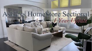 ASHELY'S FURNITURE SECTIONAL | 1 YEAR UPDATE | Should you buy?? | Carnaby 5Piece Sectional w Chaise