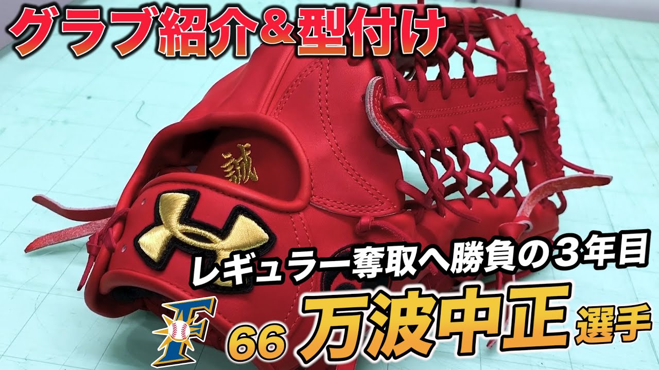 世界限定10個]万波中正モデル 硬式用グローブ #66 世界限定10個]万波