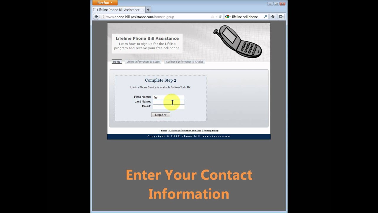 Free lifeline phone youtube