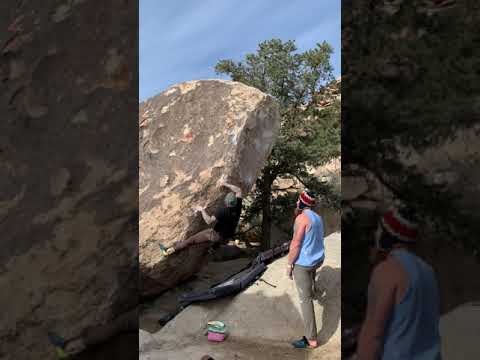 Beta Video for climb Tidal Wave v8, Joshua Tree