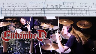 ENTOMBED - Supposed to rot - drum cover (notation, score, transcriptions, sheets)