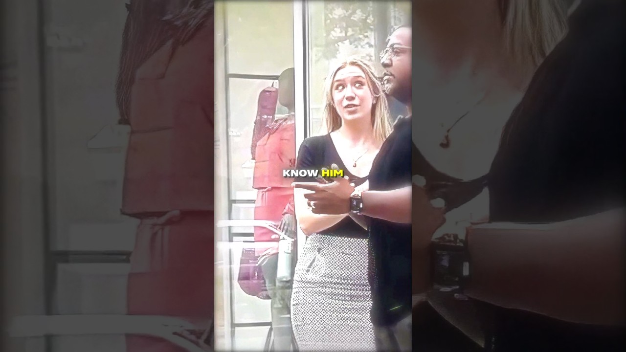 Stranger saves a lady from a stalker