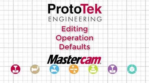Mastercam 2020 - Edit Operation Defaults
