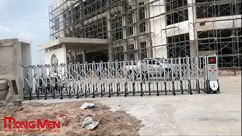 Báo giá Cổng xếp inox tự động, Cửa xếp tự động HongMen Việt Nam