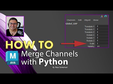 How To : Merge Transform Channels Using Python in Maya