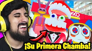 POMNI Y CAINE TRABAJAN EN UN OXXO! 😂 | REACCIÓN A PARODIA de ZEDRAK THE AMAZING DIGITAL CIRCU