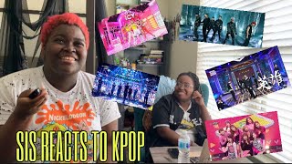 MY SISTER REACTS TO KPOP PART 2 (LIVE PERFORMANCES)