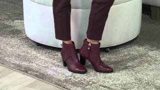 Isaac Mizrahi Live! Ankle Booties w/ Strap Details with Leah Williams