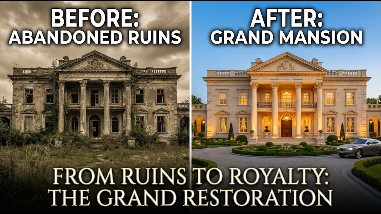 From Ruins to Royalty: The Grand Restoration of an Abandoned Old Money Mansion