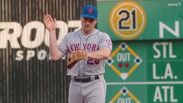 NYM@PIT: Murphy makes quick toss, starts double play