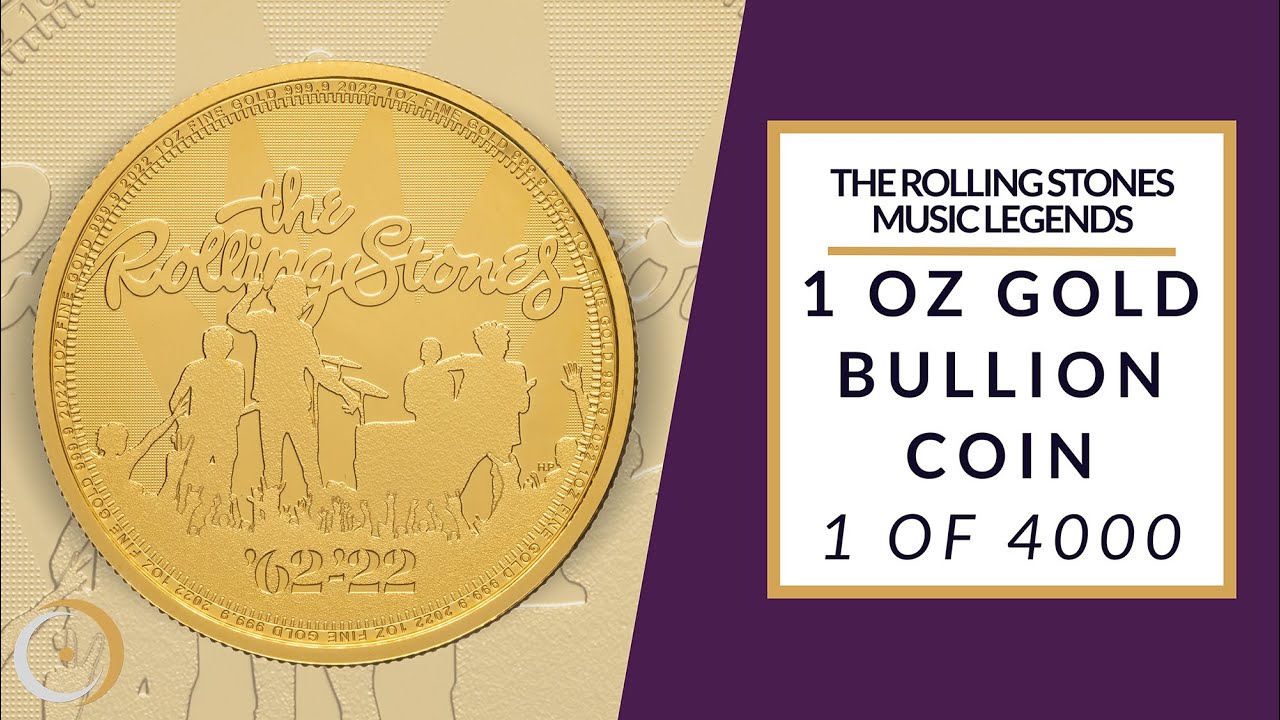 2022 Gold 1oz Bullion Music Legend - Rolling Stones | Chards