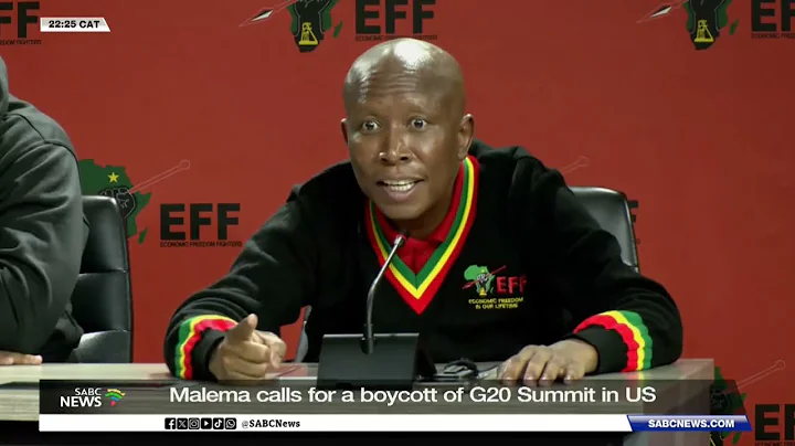 Malema calls for boycott of G20 Summit 2026