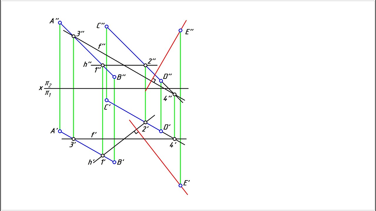 Перпендикуляр к плоскости - YouTube