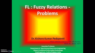 FL - Fuzzy Relations Problems