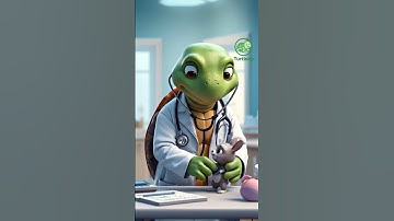 🩺🐢 คุณหมอเต่า “Doctor Turtle at the Clinic” #funnyturtle #turtloop #animation #shorts  #loopvideo