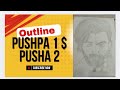 pushpa 2 outline #outline #viralvideo #trending #drawing #sketch #art @NyashaSingh_9