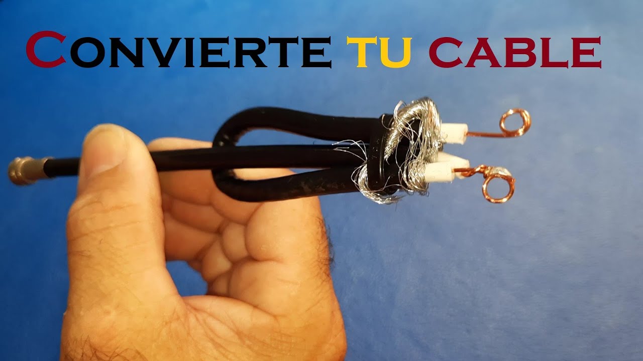 Adaptador balum antena tv coaxil exterior Uhf Aire Tda