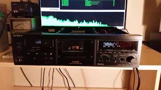 SONY TC-K555ESR record play test.