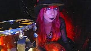 Drummer girl ASMR sound triggers for ADHD instant calming and relaxation #asmrsounds
