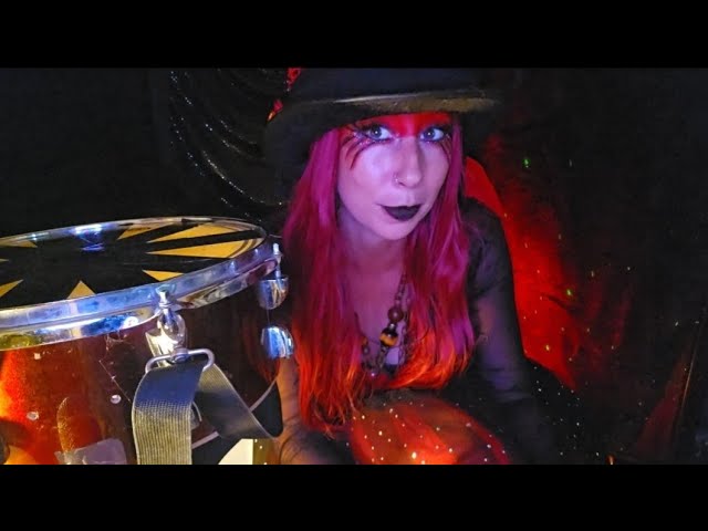 Drummer girl ASMR sound triggers for ADHD instant calming and relaxation #asmrsounds