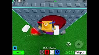 Doing a 9 stud wrap around with instakill as platform on Roblox