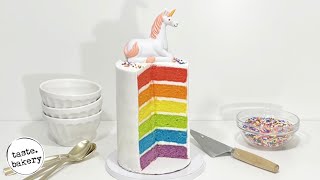 How to Make a RAINBOW CAKE (5 Mistakes to Avoid) | TASTE BAKERY