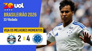 Gremio vs Cruzeiro highlights (2-4) - Serie A
