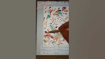 How to make a marbled background on Procreate on an Ipad with the Apple pencil ✏️