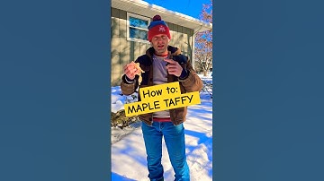 How to make Maple Taffy! #shorts #recipe #howto #maplesyrup #winter #fatherdaughter