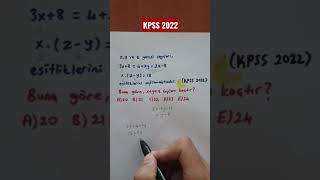 KPSS 2022 Çıkmış soru çözümü🎉#kpss #kpss2022 #kpssmatematik #kpsslisans #kpssmatematik #shorts #ösym