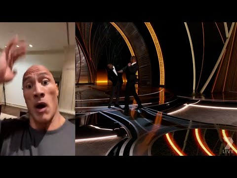 The Rock React to Will Smith Slaps Chris Rock