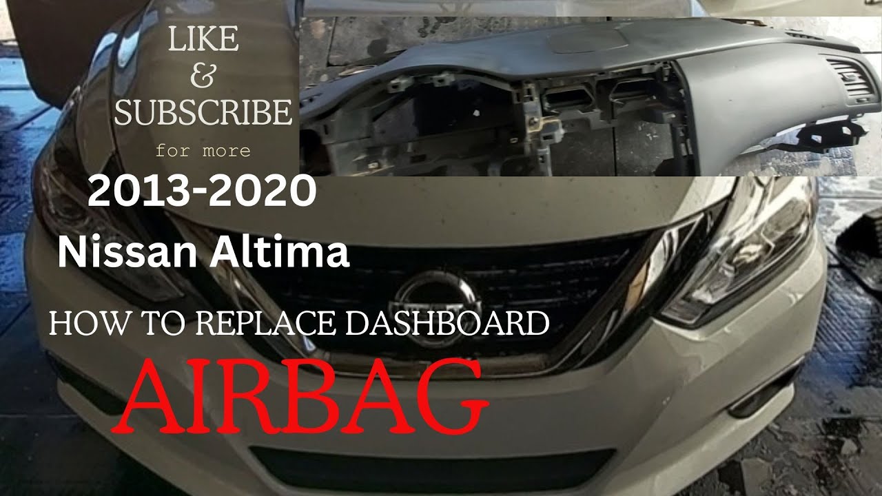 How To Replace Airbag For Nissan Altima Steering Wheel and Dashboard ...