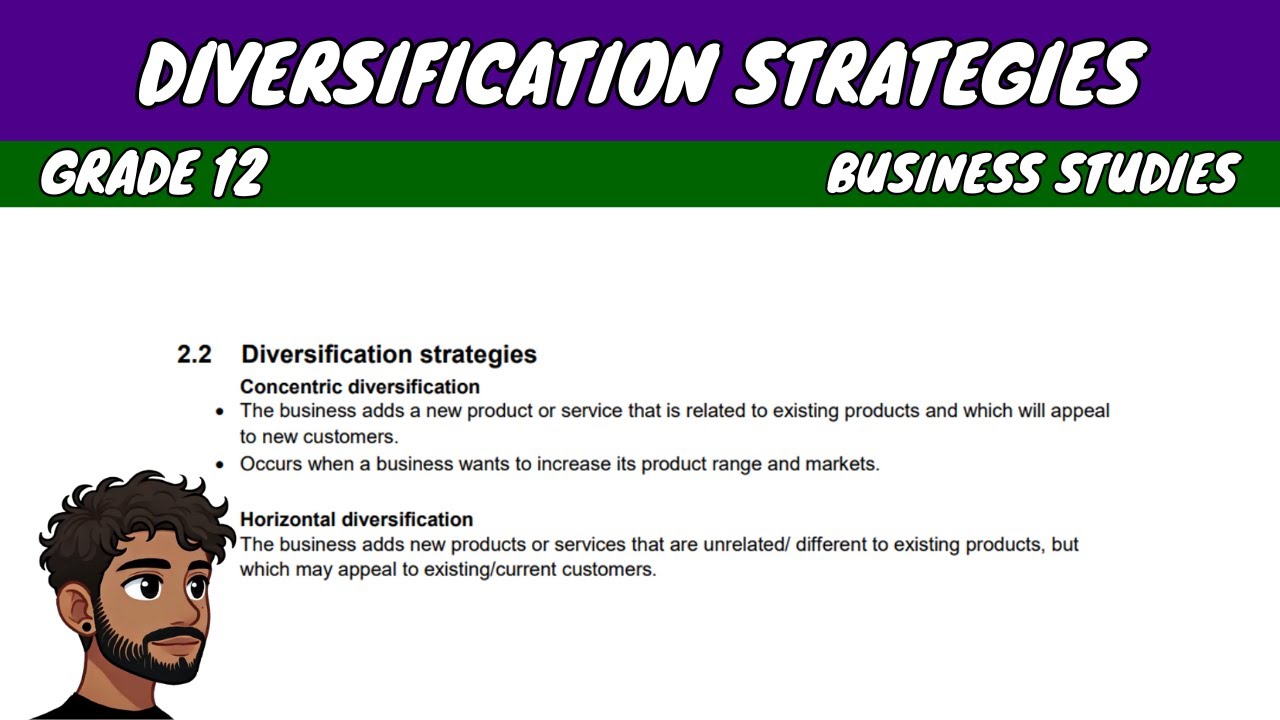 3 Diversification Strategies | Grade 12 Business Studies