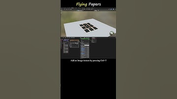 Blender Flying Papers