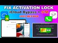 (2022) Fix Activation Lock/iCloud Bypass With Sim/Signal iPhone/iPad| Unlock/iCloud Activation Lock