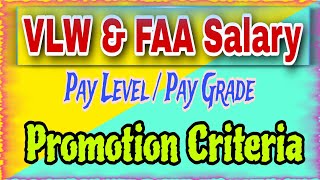 VLW & FAA Salary, Pay Grade, Pay Scale