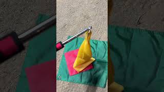Horse Training Flag with 48 Telescopic Poles - on Amazon - Review!